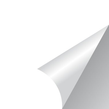 kıvrılmış kağıt köşe