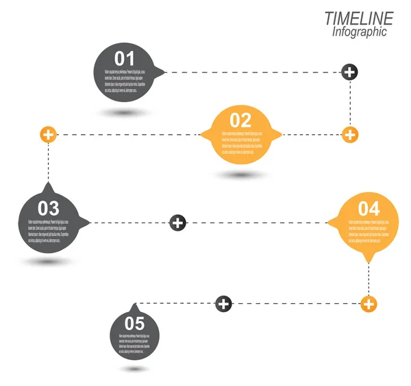 Πρότυπο σχεδίασης infographic λωρίδα χρόνου. — Διανυσματικό Αρχείο