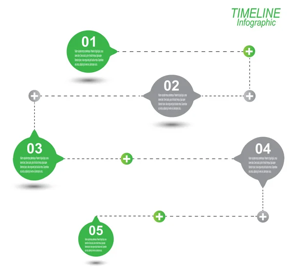 Plantilla de diseño infográfico de línea de tiempo . — Vector de stock