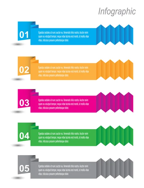 Infografische Vorlagengestaltung — Stockvektor