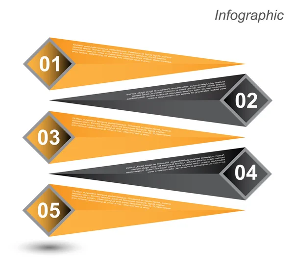 Diseño de plantilla infográfica — Vector de stock