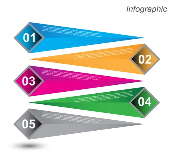 Diseño de plantilla infográfica — Vector de stock