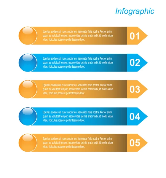 Infographic template design — Stock Vector