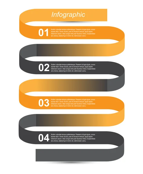 Infografische Vorlagengestaltung — Stockvektor