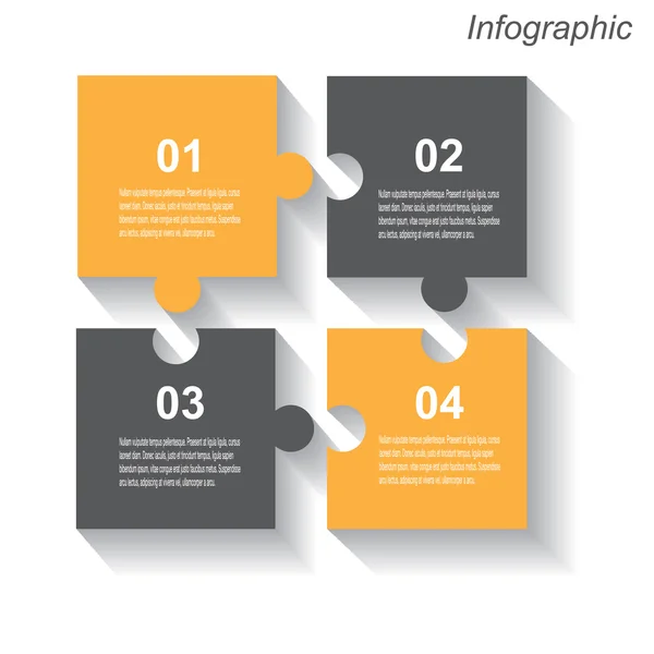 Modello di progettazione infografica — Vettoriale Stock