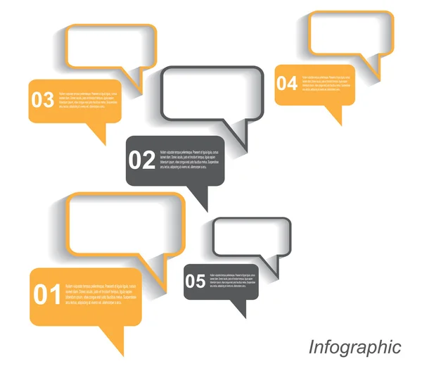 Modelo de design infográfico — Vetor de Stock