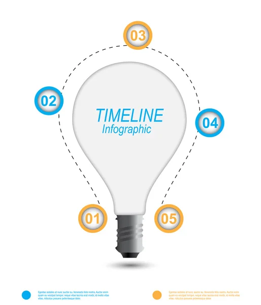Πρότυπο σχεδίασης infographic λωρίδα χρόνου. — Διανυσματικό Αρχείο