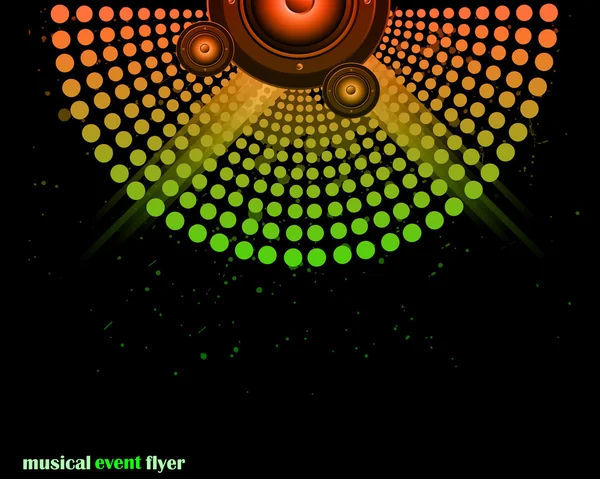 Music background for Disco Club Flyers — Stock Vector