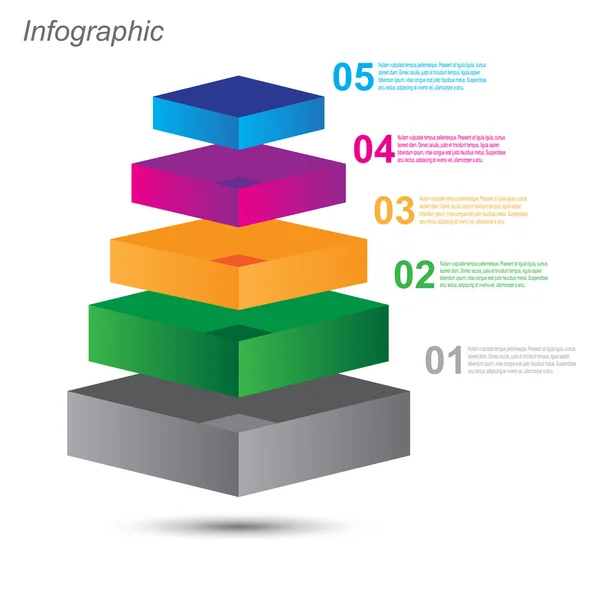 Infografía Plantilla de diseño — Archivo Imágenes Vectoriales