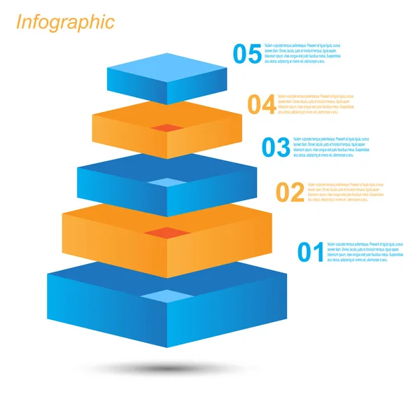 Vorlage: Infografik — Stockvektor