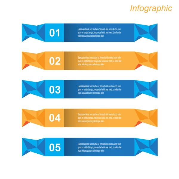 Infografische Vorlagengestaltung — Stockvektor