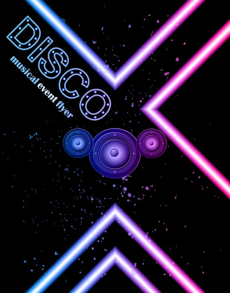 Disco club flyer — Stockvector