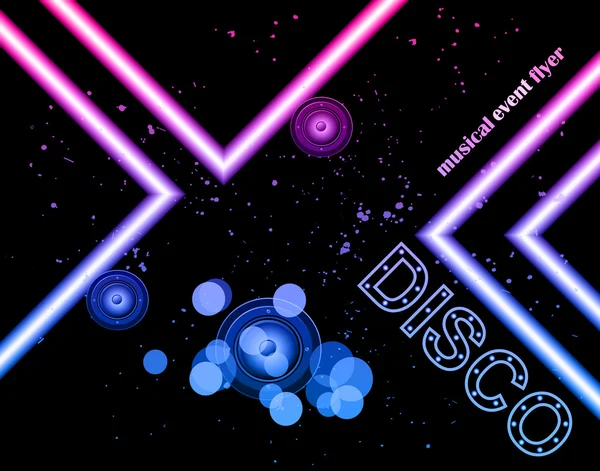 Disco club el ilanı — Stok Vektör