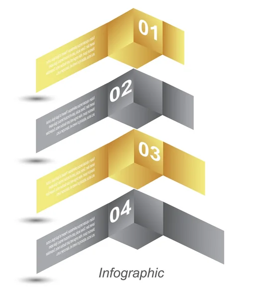 Sjabloon voor infografische vormgeving — Stockvector