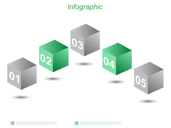 Vorlage: Infografik — Stockvektor