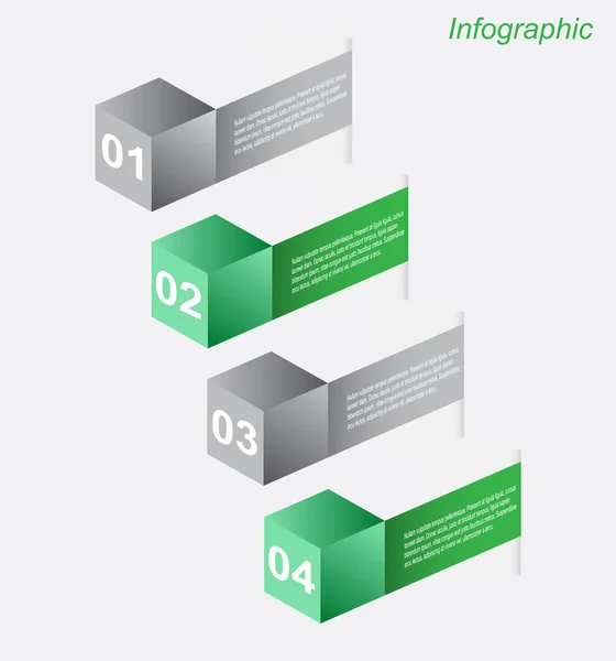 Modèle de conception infographique — Image vectorielle