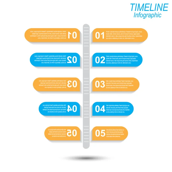 Timeline Infographic design template. — Stock Vector