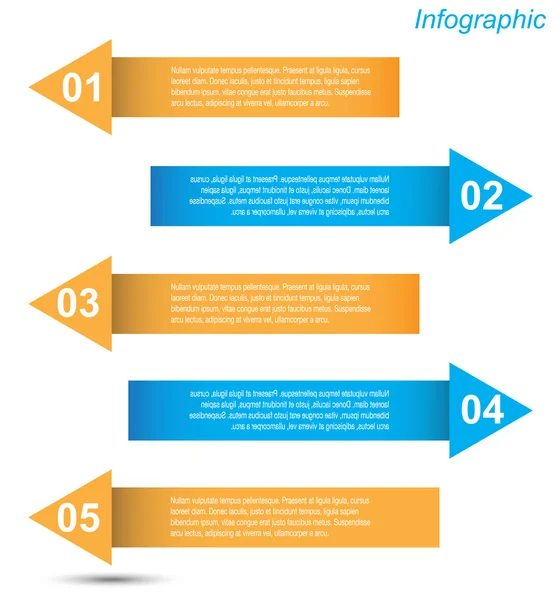 Infographic tasarım şablonu — Stok Vektör