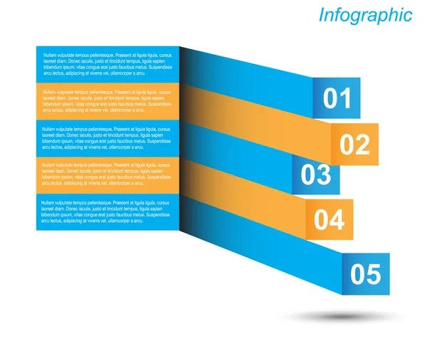 Infografía Plantilla de diseño — Archivo Imágenes Vectoriales