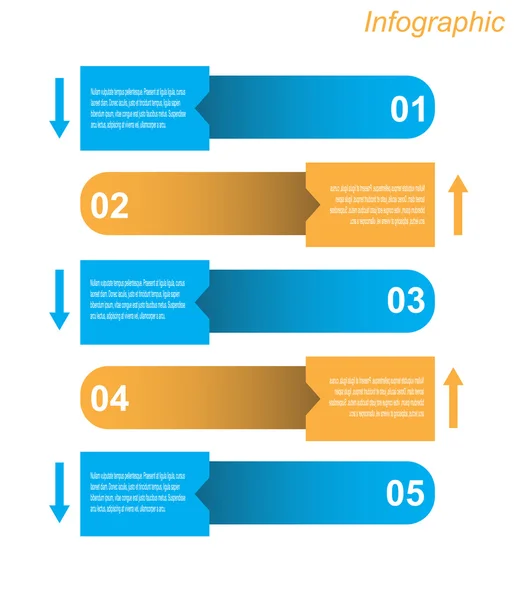 Sjabloon voor infografische vormgeving — Stockvector