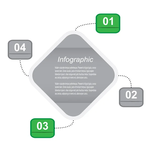 Modello di progettazione infografica — Vettoriale Stock