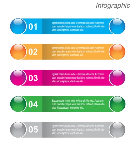 Infographic template design — Stock Vector