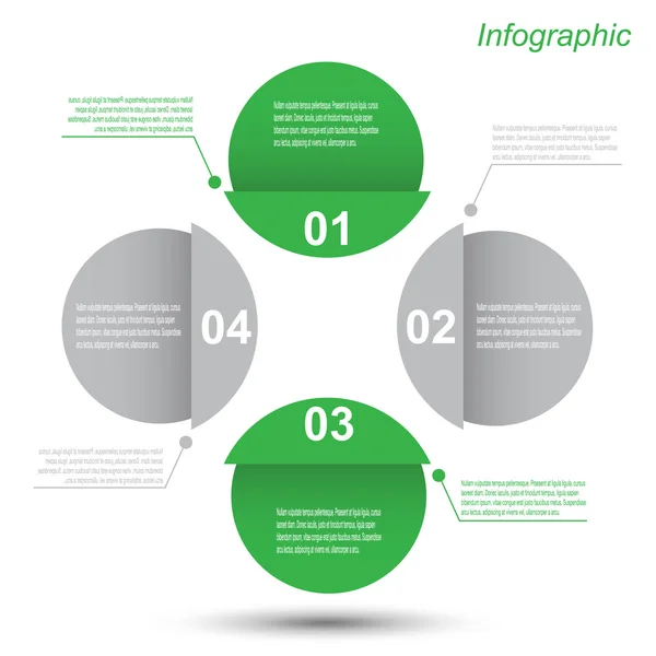 Инфографический шаблон — стоковый вектор