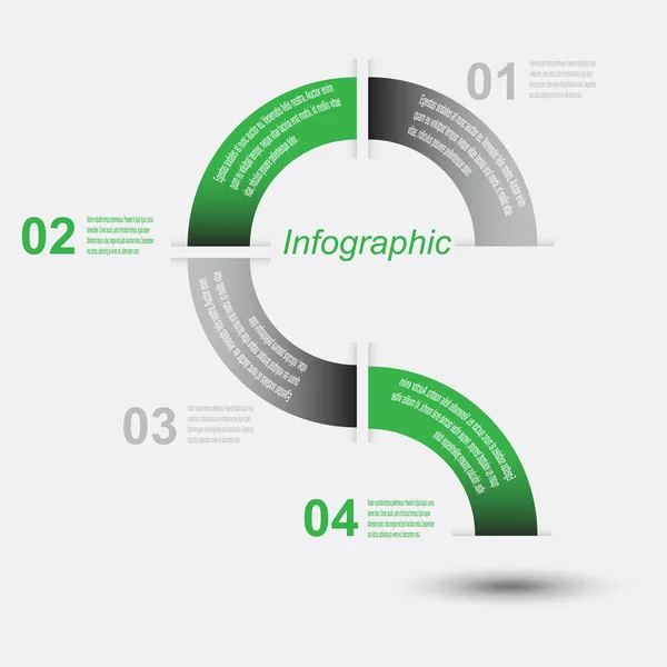 Šablona návrhu aplikace Infographic — Stockový vektor