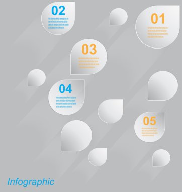 Kağıt etiketli bilgi tasarım şablonu.