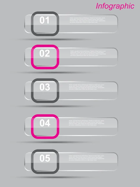 Infographic şablon tasarımı — Stok Vektör