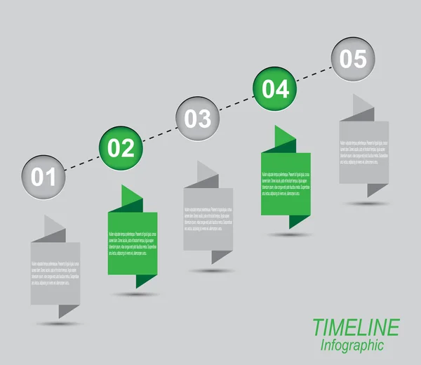 Timeline Infographic design template. — Stock Vector