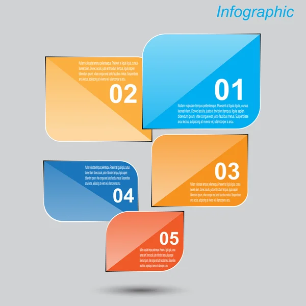 Modelo de design infográfico — Vetor de Stock