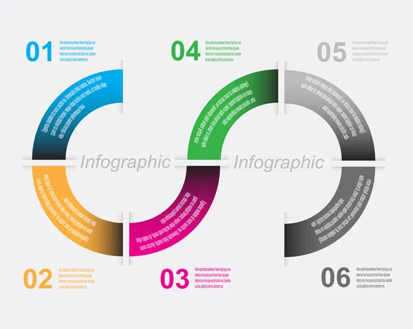 Инфографический шаблон — стоковый вектор