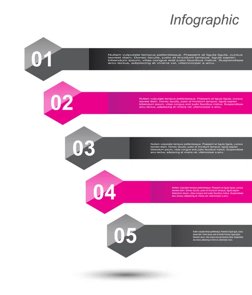 Infografía Plantilla de diseño — Vector de stock