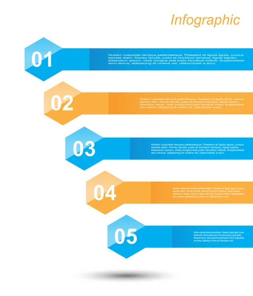Infographic tasarım şablonu — Stok Vektör