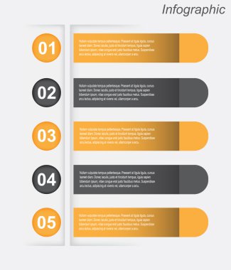 Infographic tasarım şablonu.