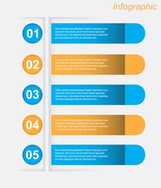 Infographic tasarım şablonu.