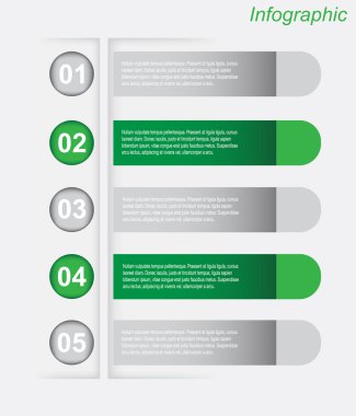Infographic tasarım şablonu.