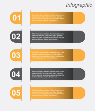 Infographic tasarım şablonu.