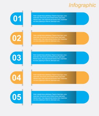 Infographic tasarım şablonu.