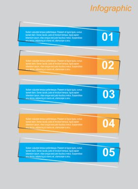 Infographic tasarım şablonu.