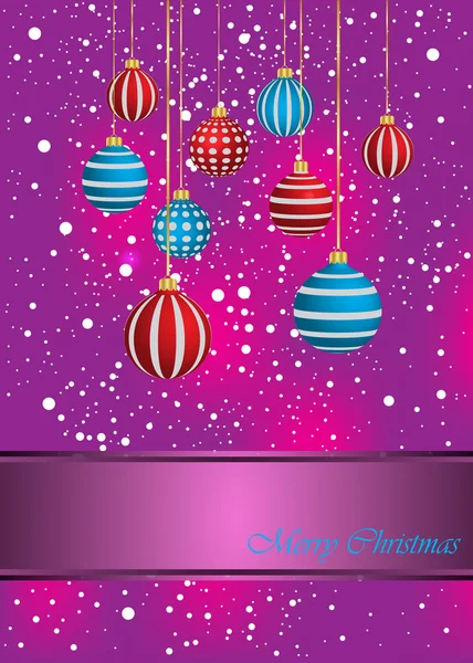 Happy Christmas  background for your holiday with design elements and background. — Stock Vector