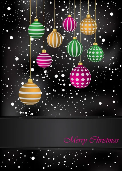 Happy Christmas  background for your holiday with design elements and background. — Stock Vector