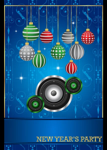 New Year 's Party flayer design for night clubs event . — стоковый вектор