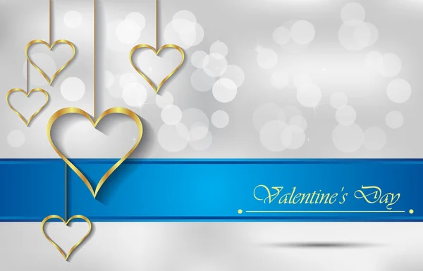 Valentine's Day card background. — Stock Vector