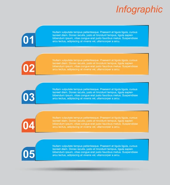 Design de modelo infográfico — Vetor de Stock