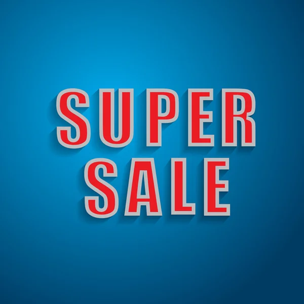 Super Sale achtergrond — Stockvector