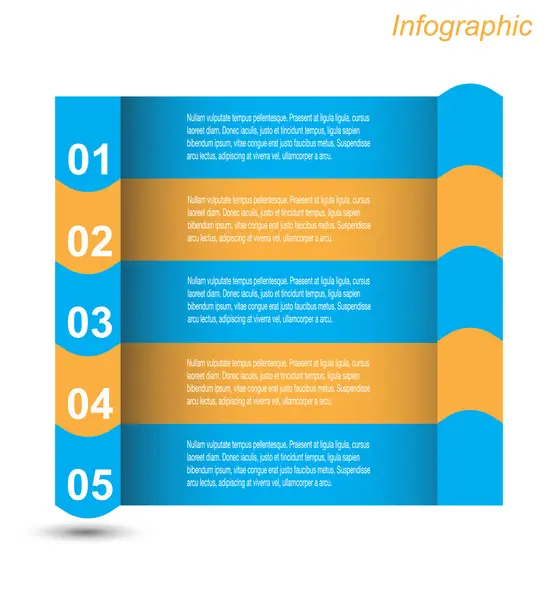 Infographic şablon tasarımı — Stok Vektör