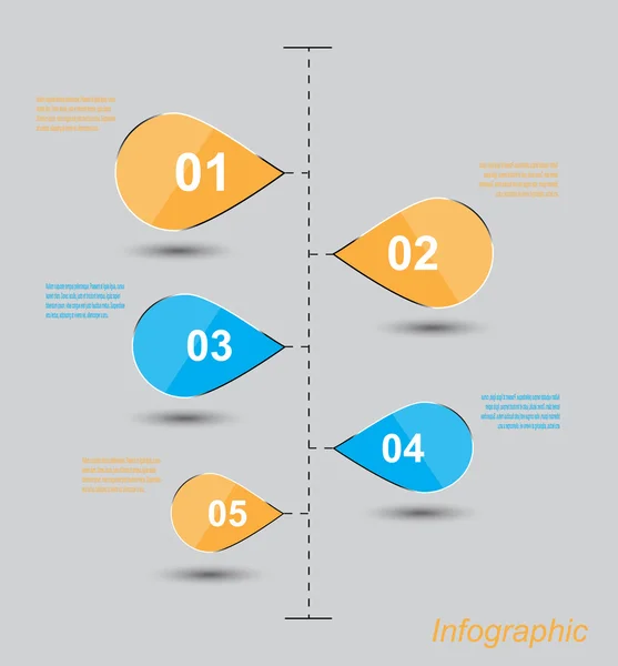 Infografikai tervezési sablon — Stock Vector