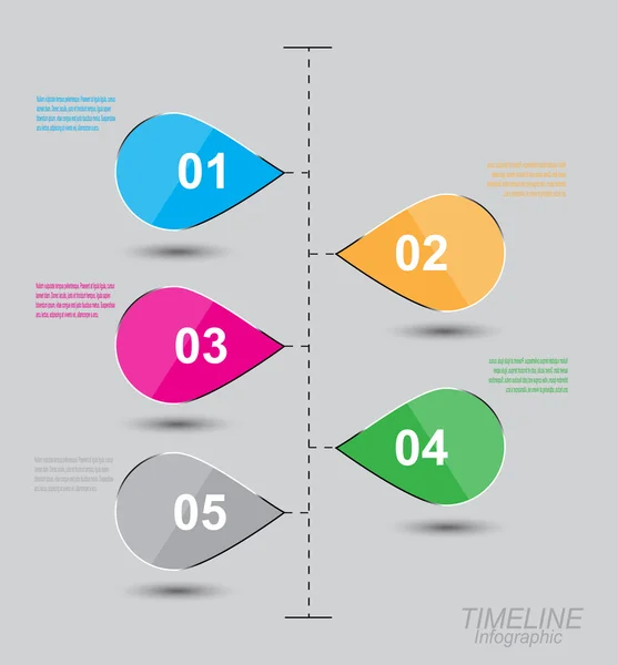 Linha do tempo Modelo de design infográfico . —  Vetores de Stock